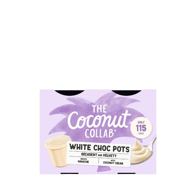 The Coconut Collab White Choc Pot 4 x 45g - Greenlands Health Store