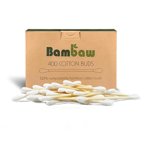 Bambaw | Bamboo cotton buds | 400 units - Greenlands Health Store