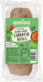 Amisa Organic White Ciabatta Rolls - Organic 180g - Greenlands Health Store