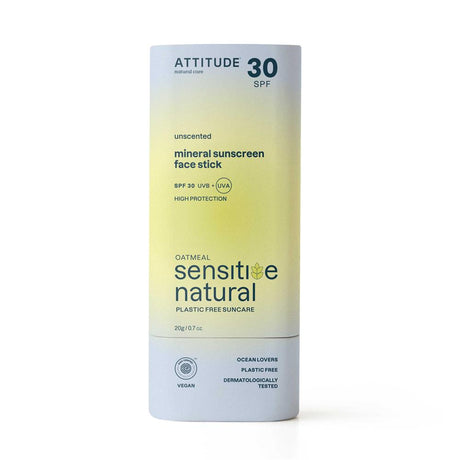 Oatmeal Sensitive Natural - Sunscreen Face Stick - 30 SPF - 20g - Greenlands Health Store