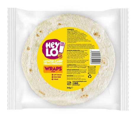 Heylo Low - Carb Wraps Pack of 6 x 40g - Greenlands Health Store