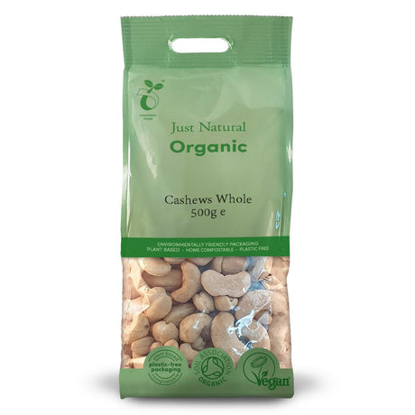 Organic Cashews Whole 500g - Greenlands Health Store