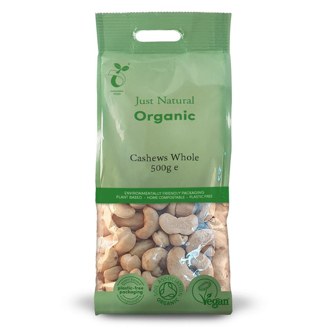 Organic Cashews Whole 500g - Greenlands Health Store