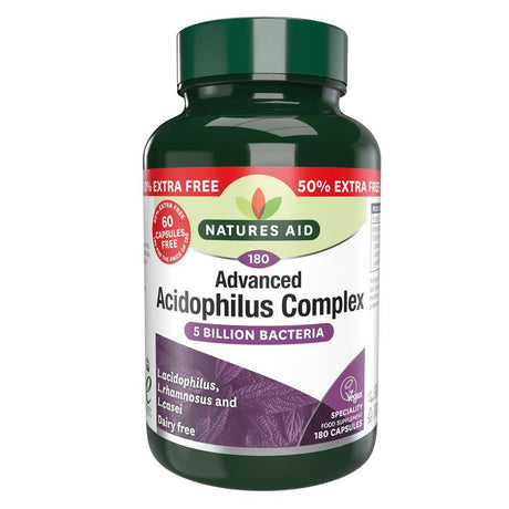 Acidophilus Complex 5 Billion - 50% EXTRA FILL 180 Caps - Greenlands Health Store
