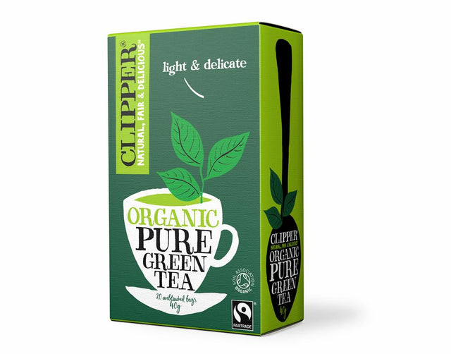 Clipper Organic Pure Green 20's Tea Bags - Greenlands Health Store