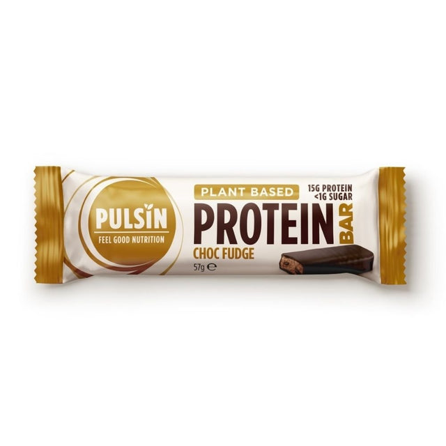 Pulsin's new enrobed protein bar - Choc fudge flavour - Greenlands Health Store