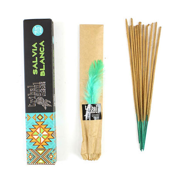 Tribal Soul White Sage Incense sticks 15g Pack. - Greenlands Health Store