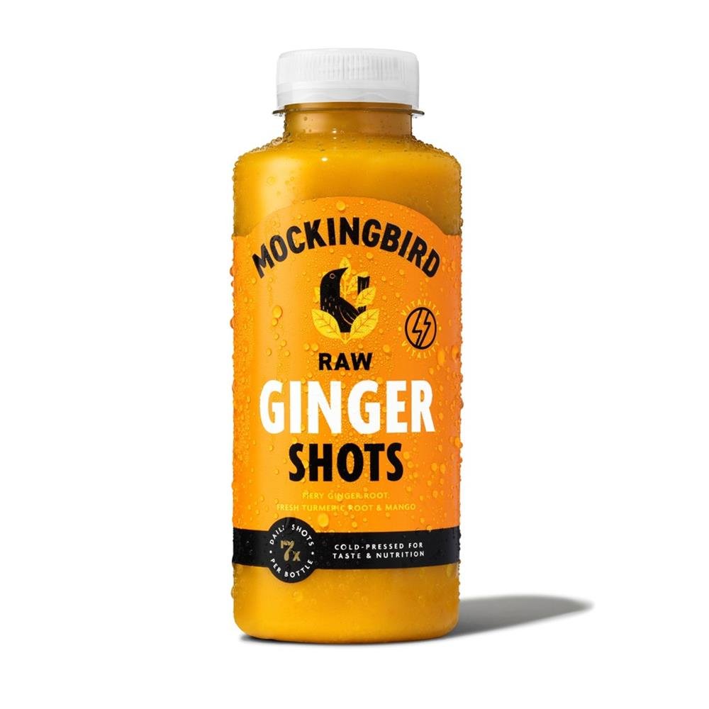 Mockingbird Raw Ginger Shots 420ml - Greenlands Health Store