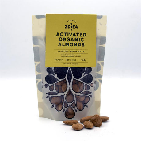2DiE4 Activated Organic Almonds 100g - Greenlands Health Store