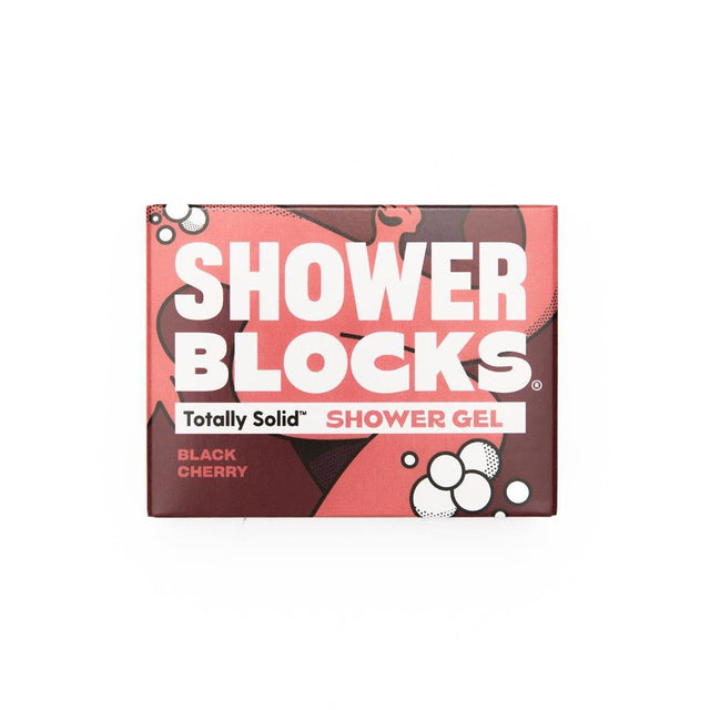 Shower Blocks Solid Shower Gel in Black Cherry 100g - Greenlands Health Store