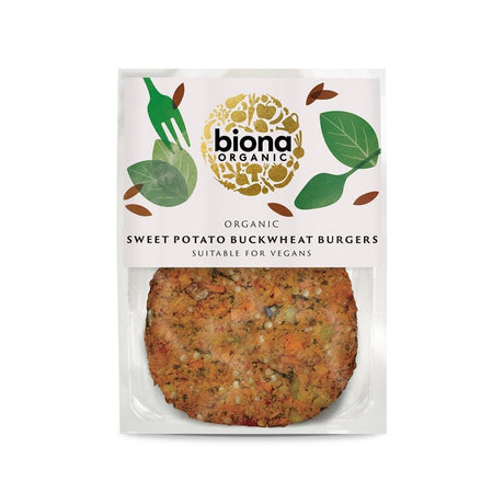 Organic Sweet Potato and Buckwheat Burgers 160g - Greenlands Health Store