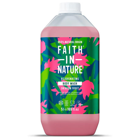 Faith in Nature Dragon Fruit Body Wash 5 Litre - Greenlands Health Store