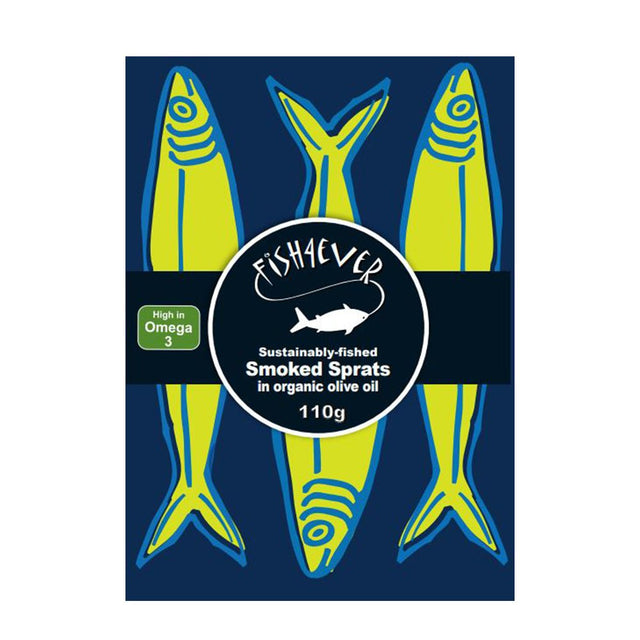 Smoked Sprats in Organic Extra Virgin Olive Oil 110g - Greenlands Health Store