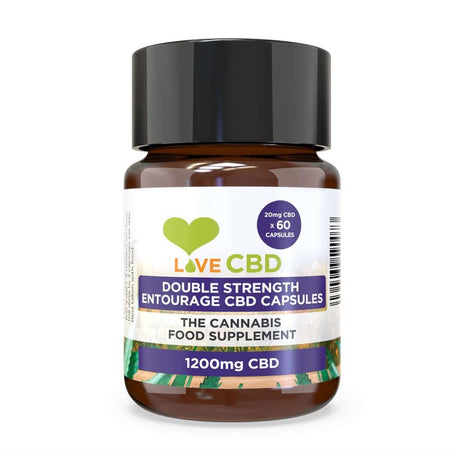 Love CBD Double Entourage Capsules 1200mg - Greenlands Health Store