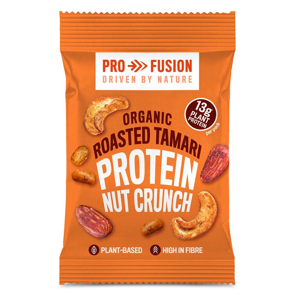 Profusion Organic Protein Nut Crunch Roasted Tamari 45g - Greenlands Health Store