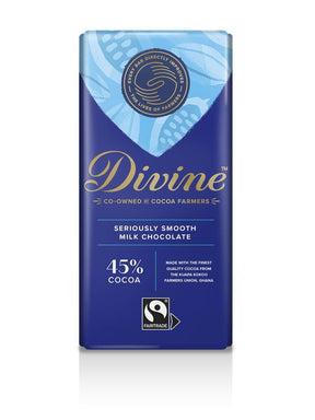 Fairtrade High Cocoa 45% Milk Chocolate Bar 90g - Greenlands Health Store