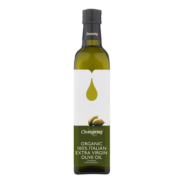Organic 100% Italian Extra Virgin Olive Oil 500ml - Greenlands Health Store