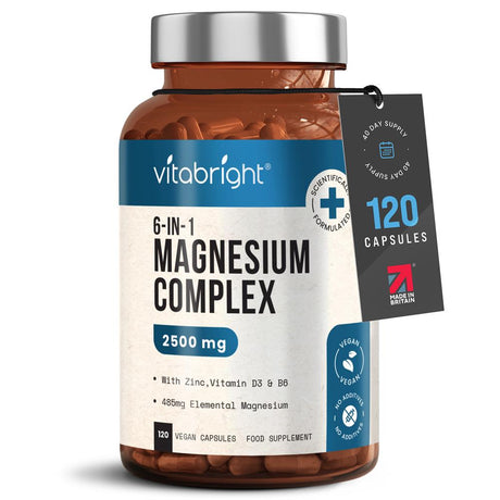 Magnesium Complex 6 - in - 1 - 120 Capsules - Greenlands Health Store