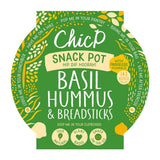 Basil Fridge - less Hummus & Breadstick Snack Pot 70g - Greenlands Health Store