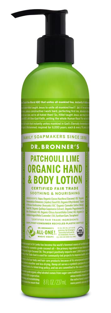 Org Patchouli Lime Lotion 236ml - Greenlands Health Store