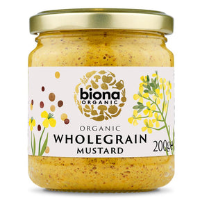 Biona Organic Wholegrain Mustard 200g - Greenlands Health Store