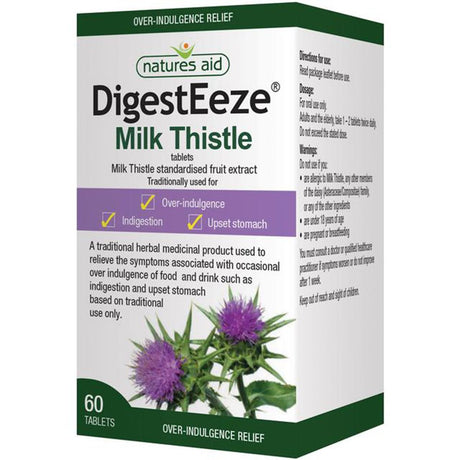 DigestEeze Milk Thistle extract 150mg 60 Tablets - Greenlands Health Store