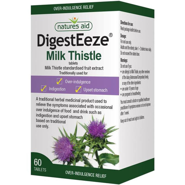 DigestEeze Milk Thistle extract 150mg 60 Tablets - Greenlands Health Store
