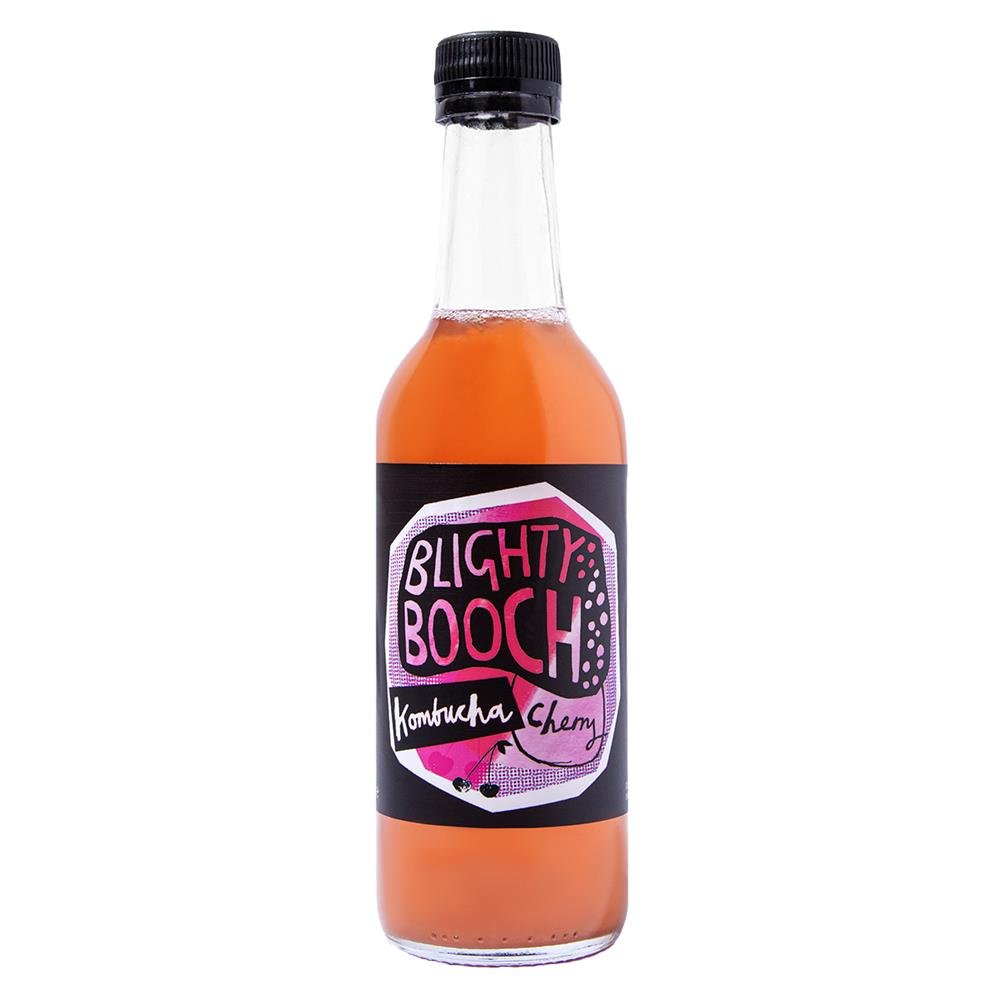 Blighty Booch Cherry Kombucha 330mL - Greenlands Health Store