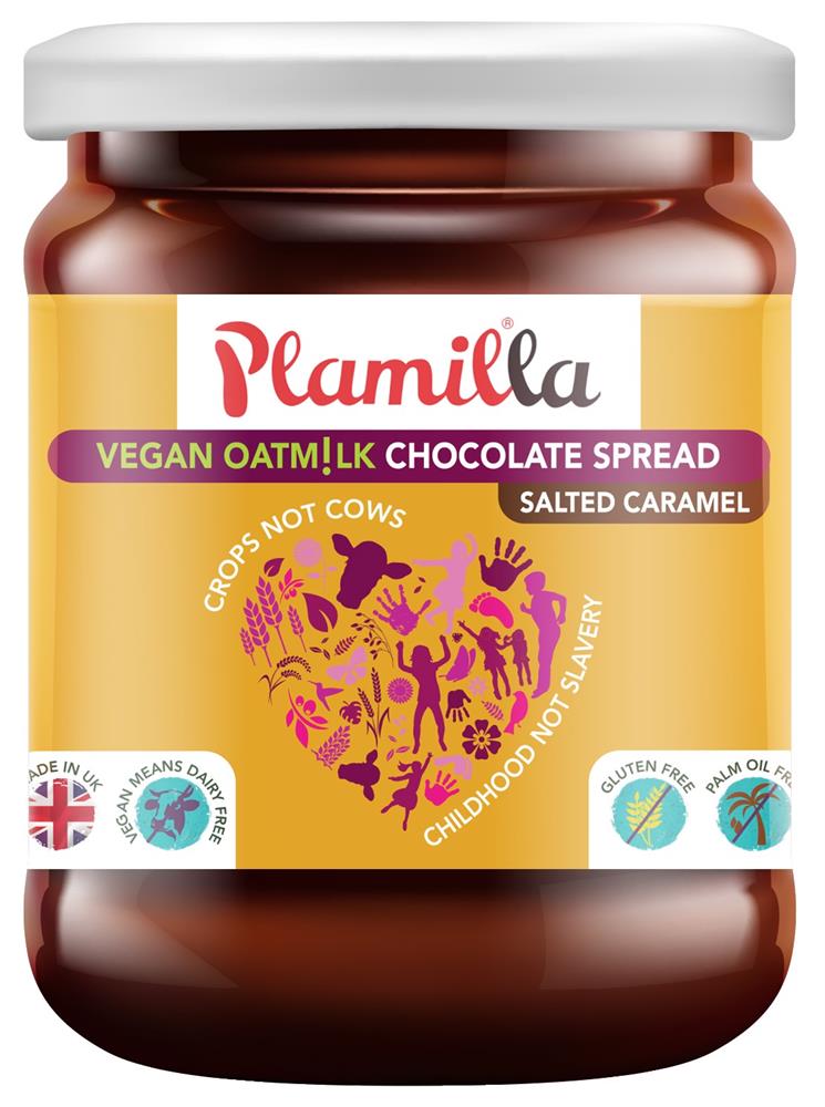 Plamilla Vegan Oat Milk Spread Salted Caramel 275g - Greenlands Health Store