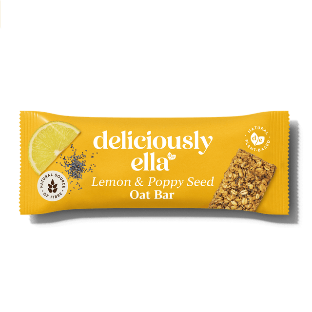 Deliciously Ella Lemon & Poppy Seed Bar 50g - Greenlands Health Store