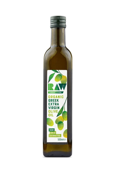 Raw Vibrant Living Greek Extra Virgin Olive Oil 500ml - Greenlands Health Store