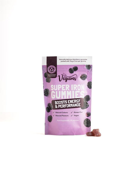 Vegan Super Iron Gummies 30 gummies - Greenlands Health Store