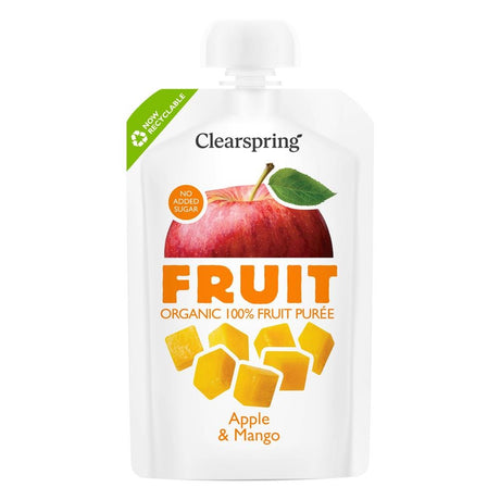 Organic FRUIT 100% Fruit Puree - Apple & Mango 100g - Greenlands Health Store