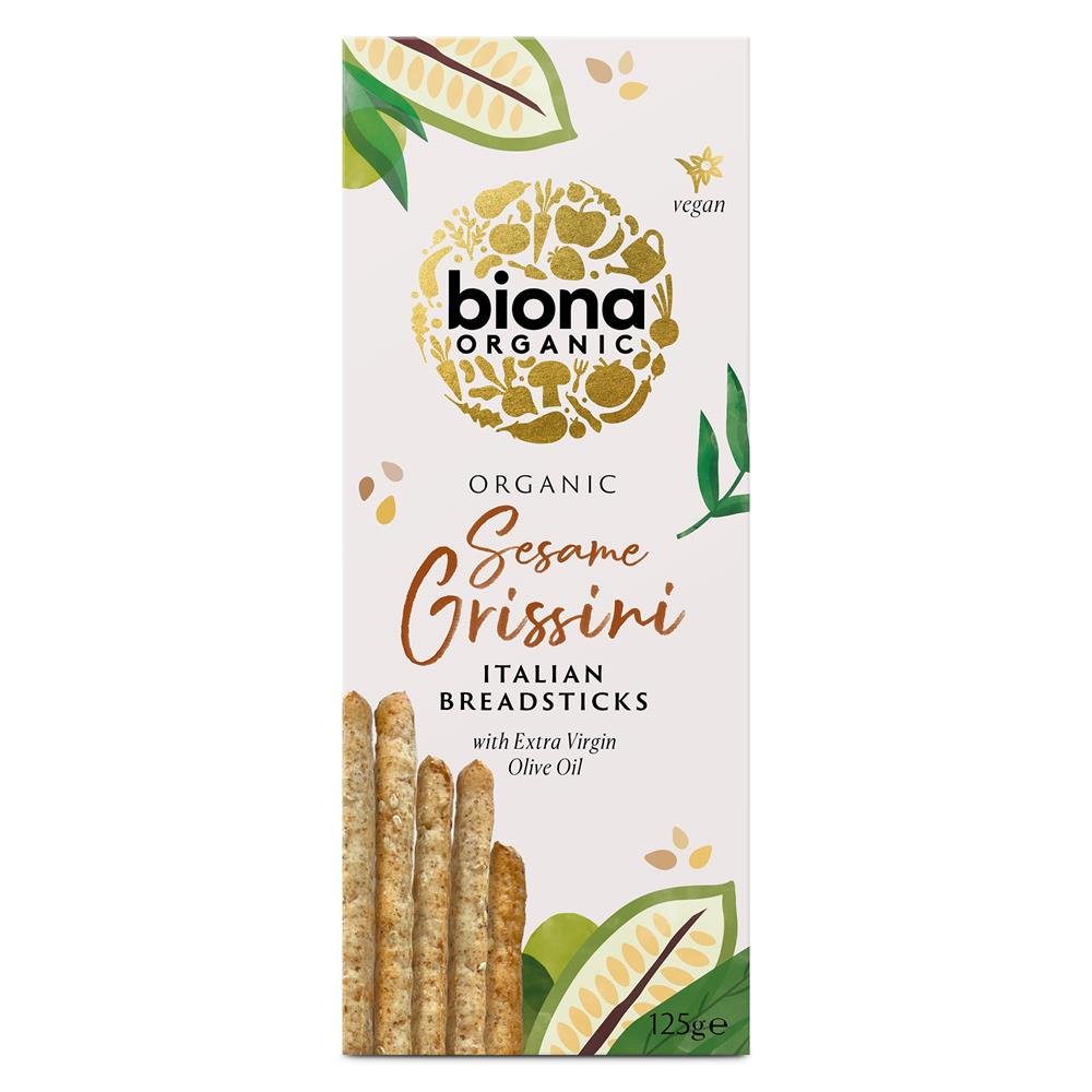 Organic Sesame Grissini 125g - Greenlands Health Store