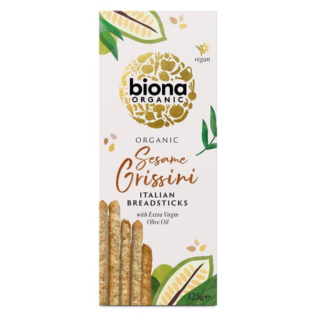 Organic Sesame Grissini 125g - Greenlands Health Store