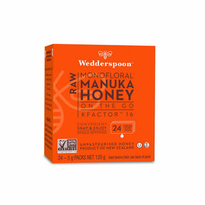 100% Raw Manuka Honey on the Go 120g 24 Servings - Greenlands Health Store