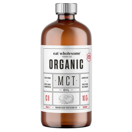 Eat Wholesome Organic MCT Oil C8 - 60% 500ml - Greenlands Health Store