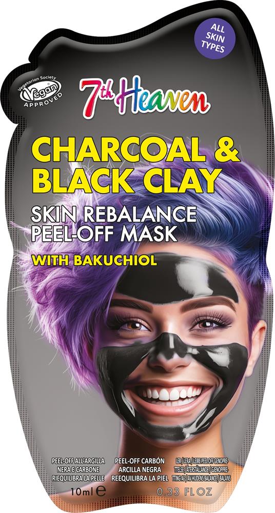 7th Heaven Charcoal Clay Peel-Off with Bakuchiol Face Mask - Greenlands Health Store
