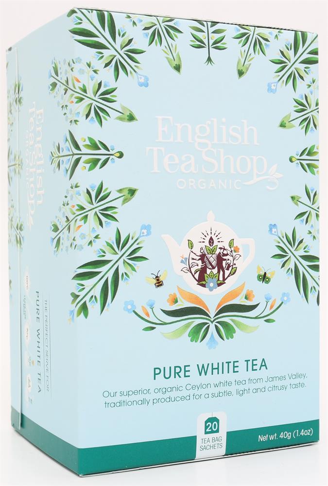 Pure White Tea - 20 Tea Bag Sachets - Greenlands Health Store