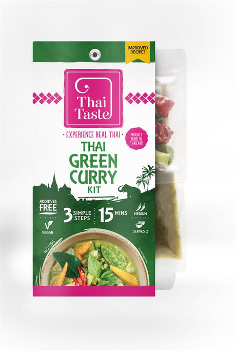 Thai Taste Green Curry Kit (Sleeve) 233g - Greenlands Health Store