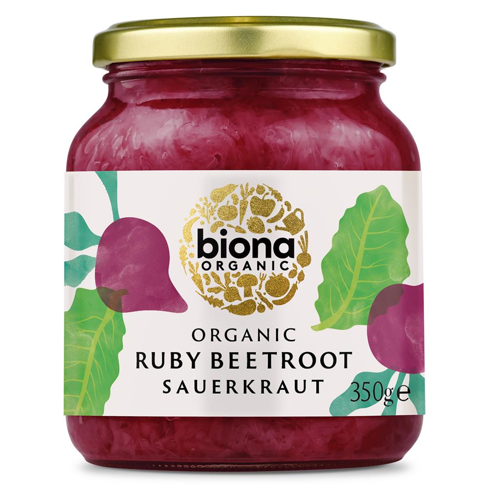 Organic Ruby Sauerkraut 350g - Greenlands Health Store