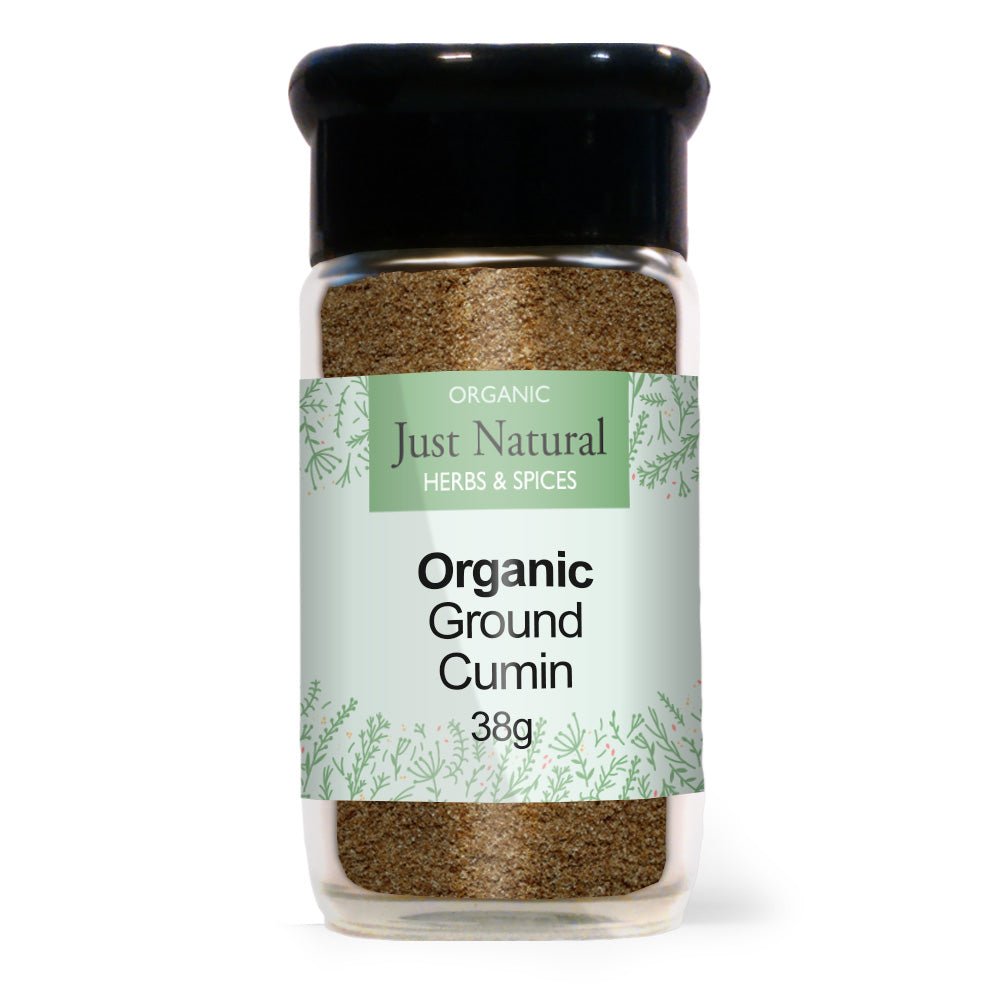 Organic Ground Cumin (Glass Jar) 38g - Greenlands Health Store