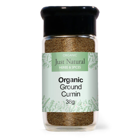 Organic Ground Cumin (Glass Jar) 38g - Greenlands Health Store