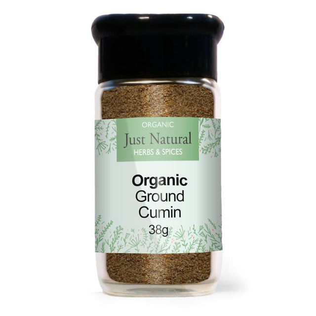 Organic Ground Cumin (Glass Jar) 38g - Greenlands Health Store