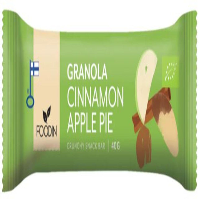 FI Granola Bar Cinnamon Apple Pie Organic 40G 12PK - Greenlands Health Store