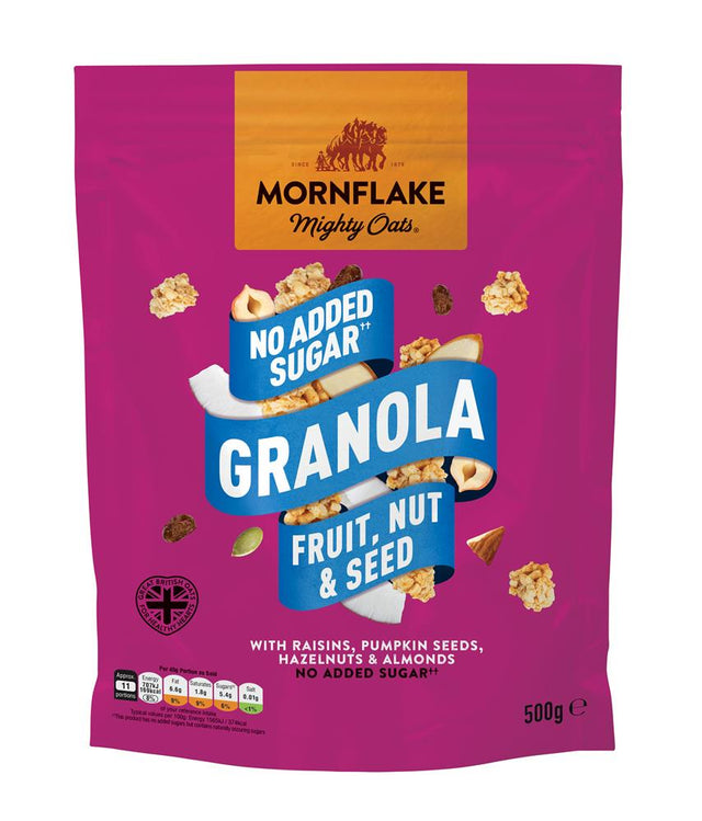 Fruit Nut & Seed Oatbran Granola Pouch 500g - Greenlands Health Store
