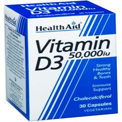 Vitamin D3 50000iu - 30 Tablets - Greenlands Health Store