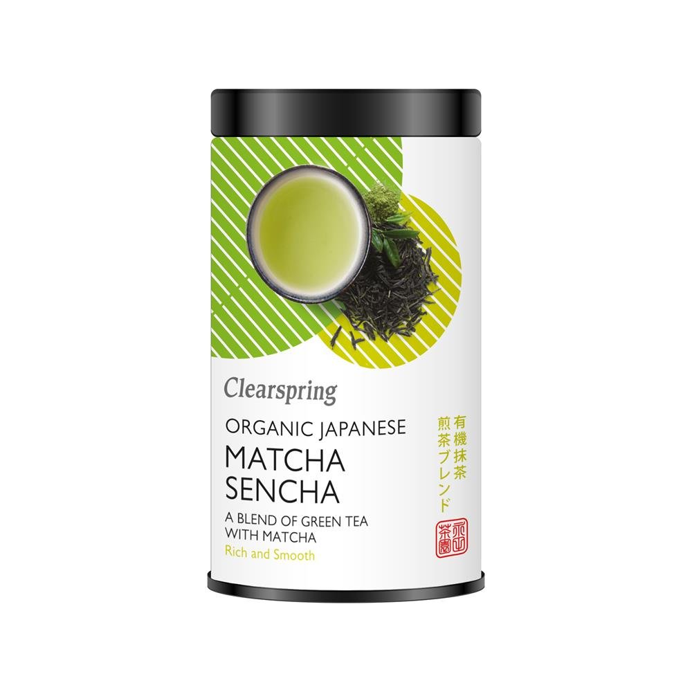 Clearspring Organic Japanese Matcha Sencha Loose Tea 85g - Greenlands Health Store