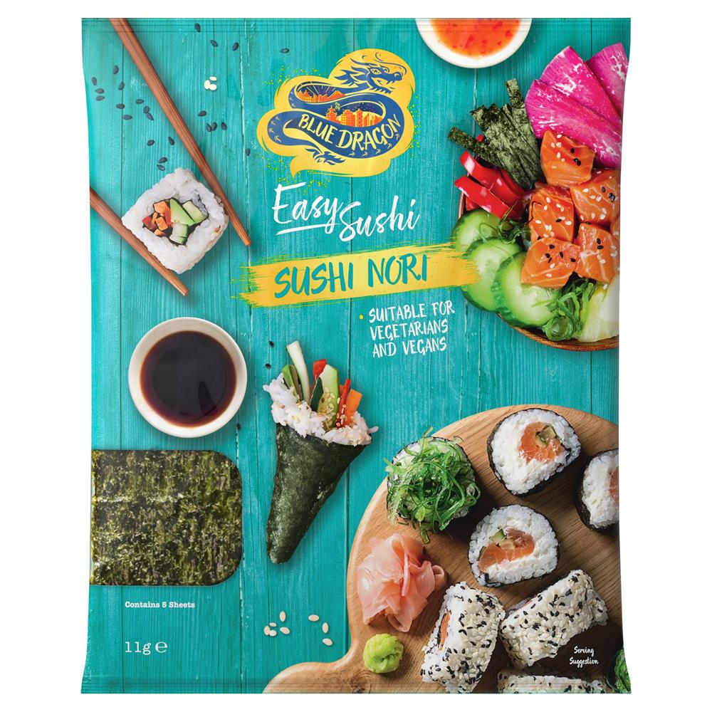 Sushi Nori Roasted Seaweed Sheets 11g - Greenlands Health Store