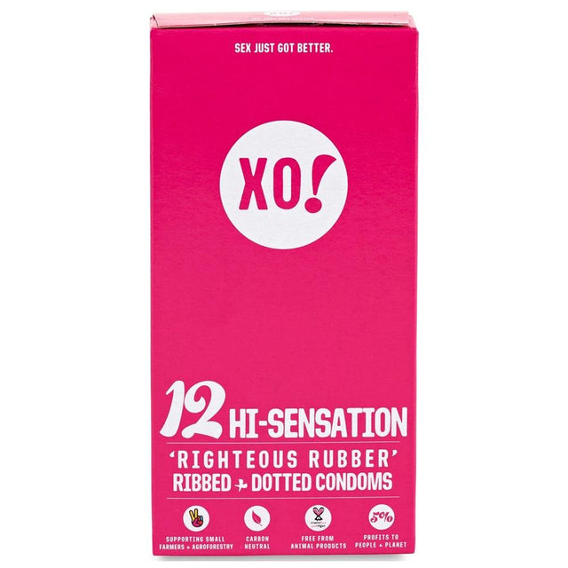 12 hi - sensation CO2 - neutral vegan natural latex condoms - Greenlands Health Store